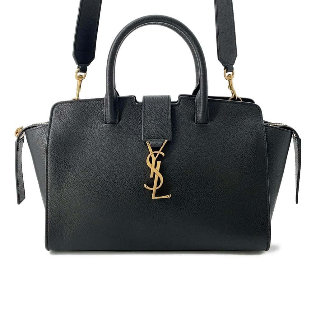 Saint Laurent Paris handbag Baby Downtown Cabas bag Black shoulder